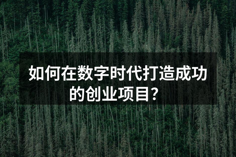 如何在数字时代打造成功的创业项目？